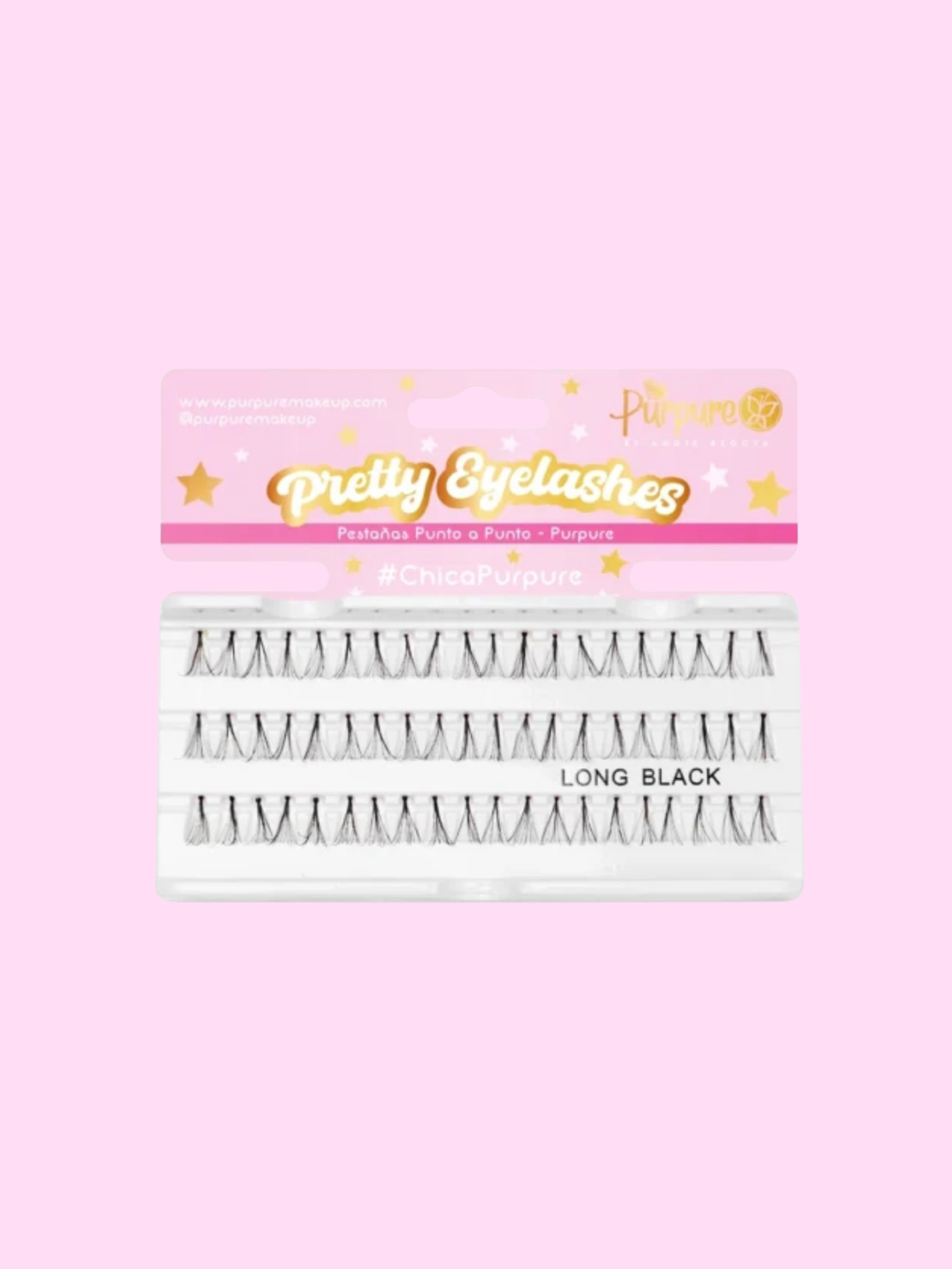 Pestañas Punto a Punto Pretty Purpure Ref Long