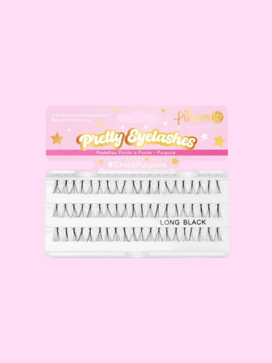 Pestañas Punto a Punto Pretty Purpure Ref Long