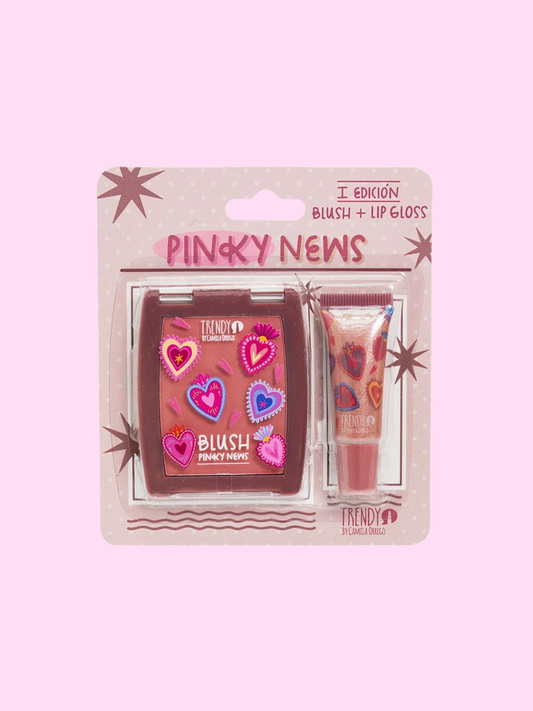 Kit Rubor y Gloss Pinky News 01 Trendy