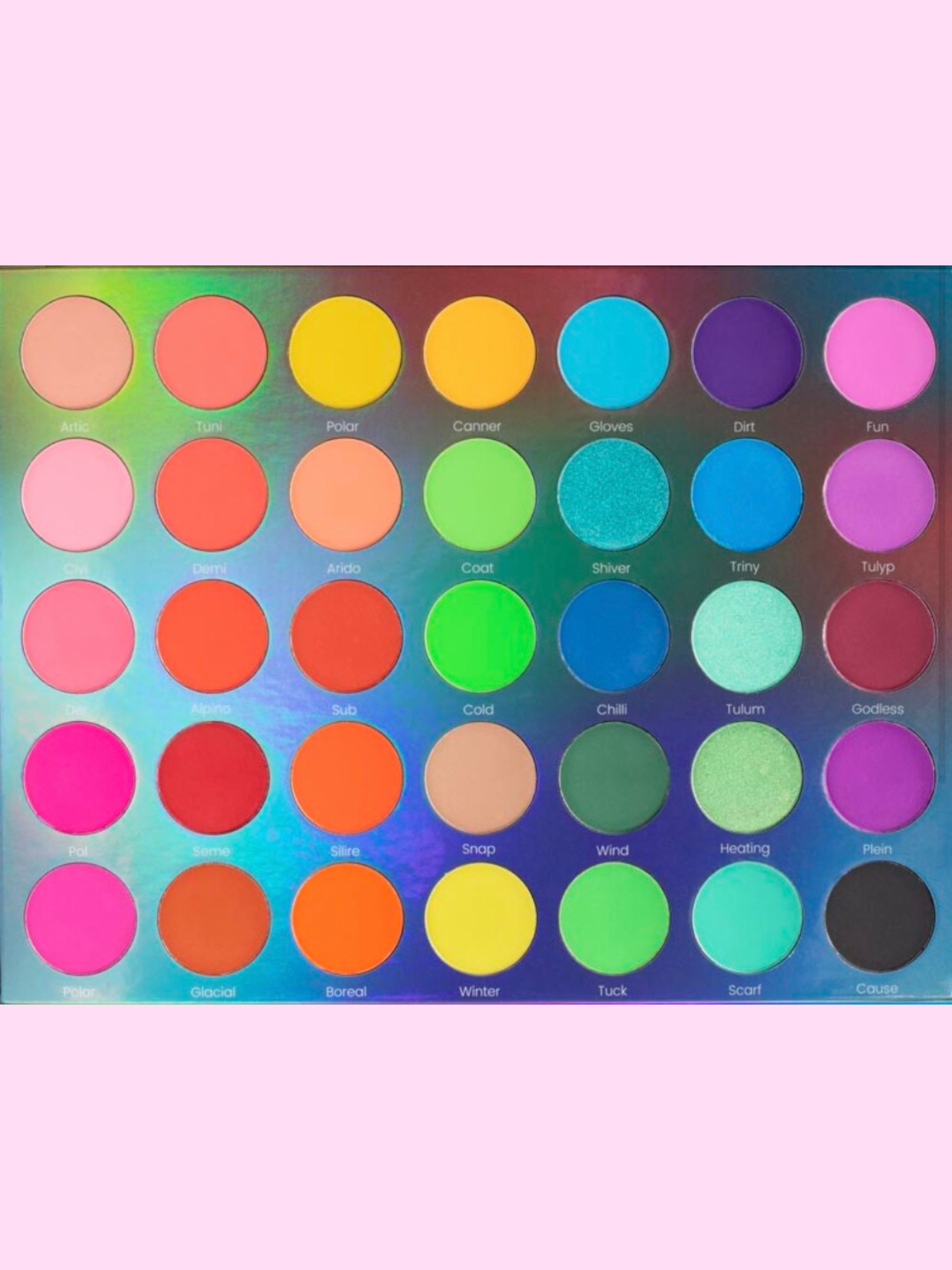 Paleta De Sombras Artica Montoc